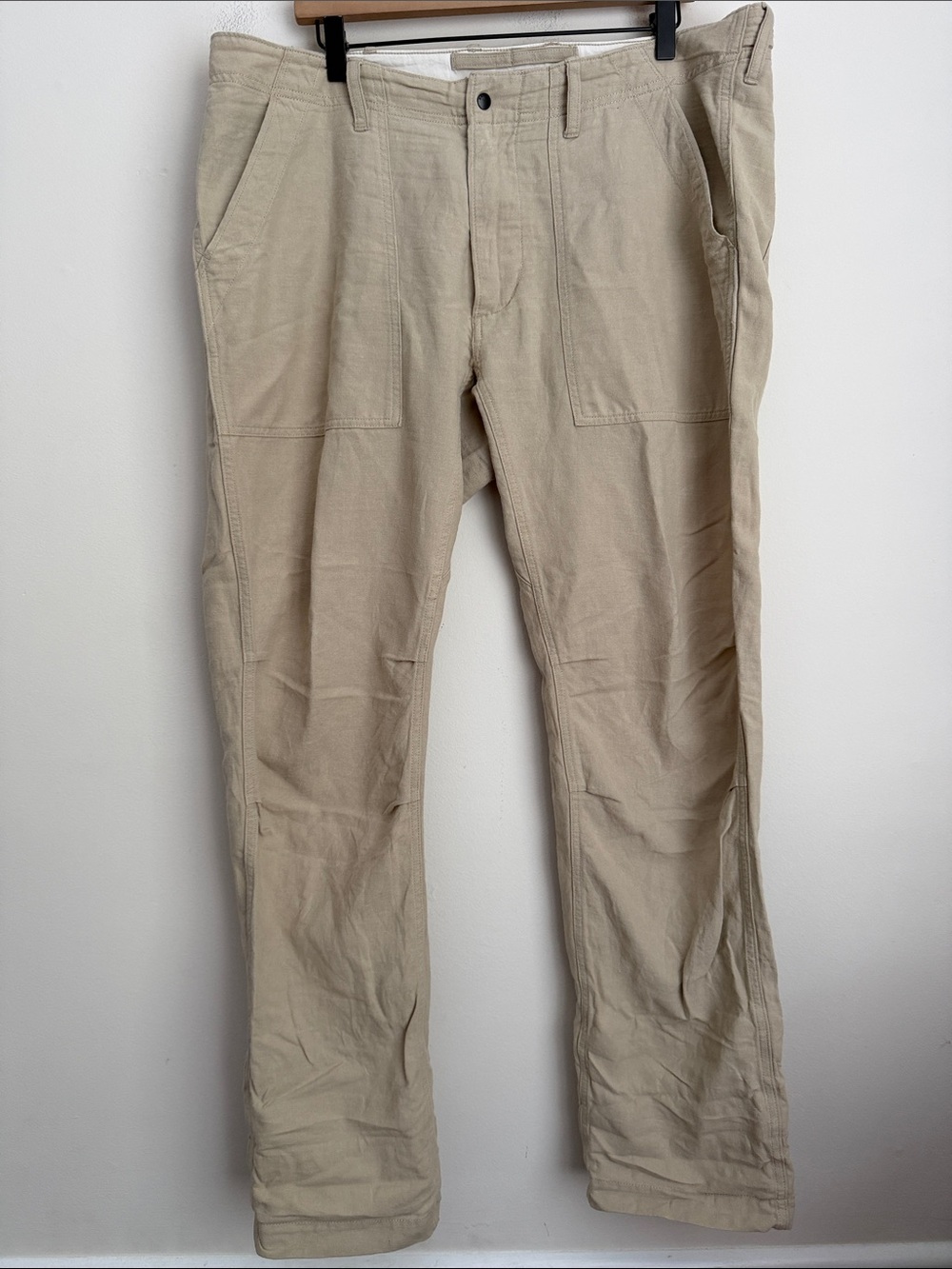 Relwen Huckberry Cotton-Linen Supply Pants cream 36 Business Casual